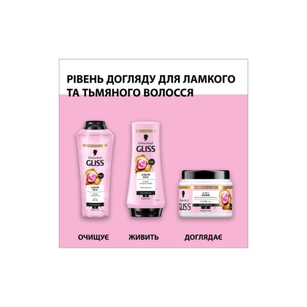 Кондиціонер для волосся Gliss Liquid Silk Balsam 200 мл (3838824086699)
