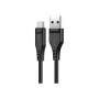Дата кабель USB 2.0 AM to USB-C 1.2m 3.0A TPE Black Acefast (6974316280866)