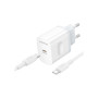 Зарядний пристрій BOROFONE USB-C PD20W + cable USB-C to USB-C white (6941991121371)