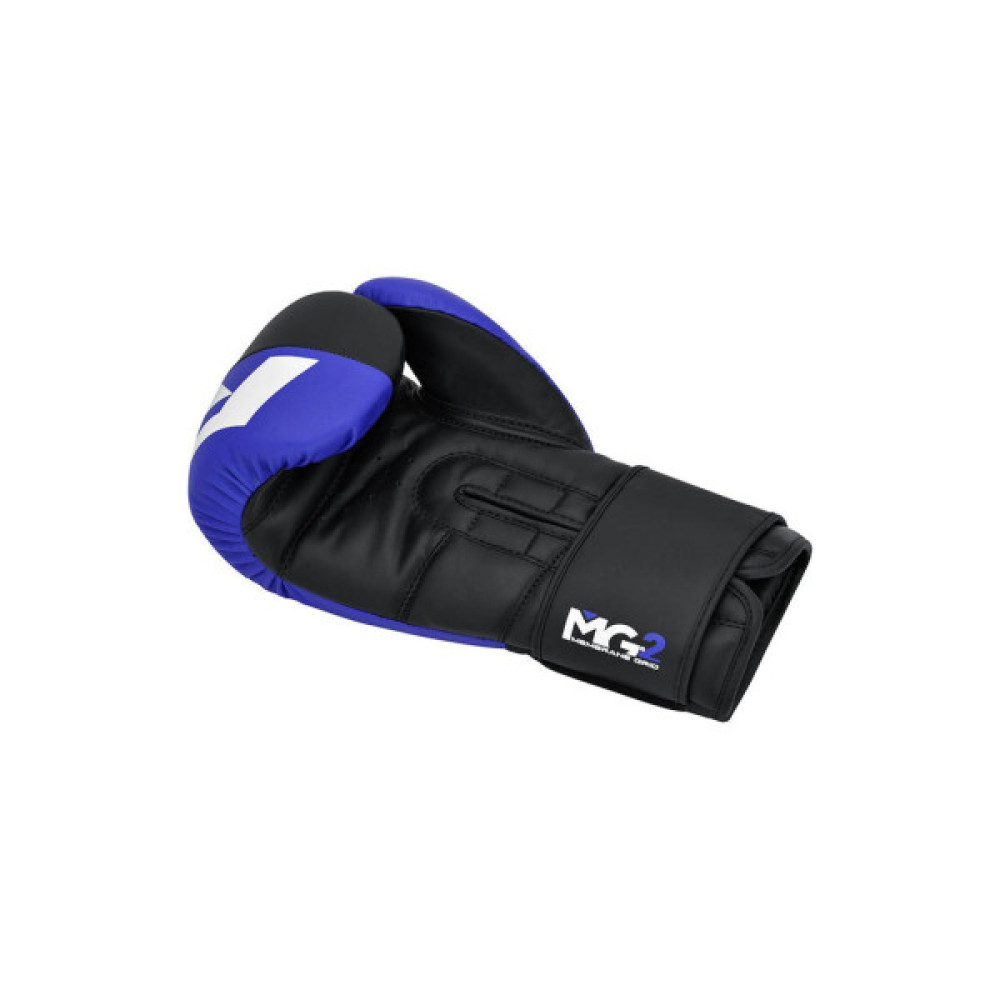 Боксерські рукавички RDX F4 Boxing Sparring Gloves Hook & Loop Blue/Black 14 унцій (BGR-F4U-14OZ)