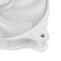 Корпусний вентилятор SilverStone Air Blazer 120RW-ARGB, 120мм, 600-2200rpm, 4pin PWM, 3pin +5VARGB, 7.4-35.6dBa, білий