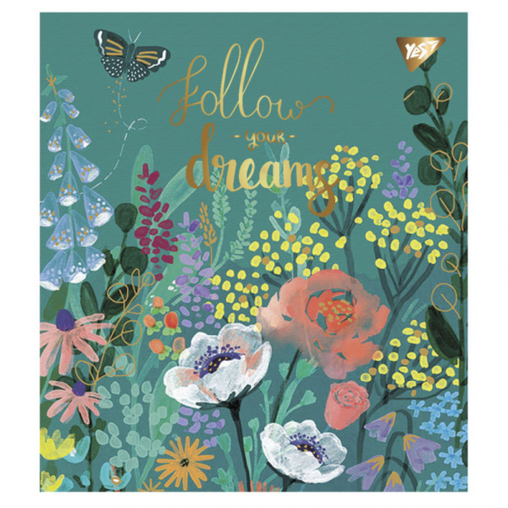 Зошит Yes А5 Follow your dreams 48 аркушів клітинка (766872)