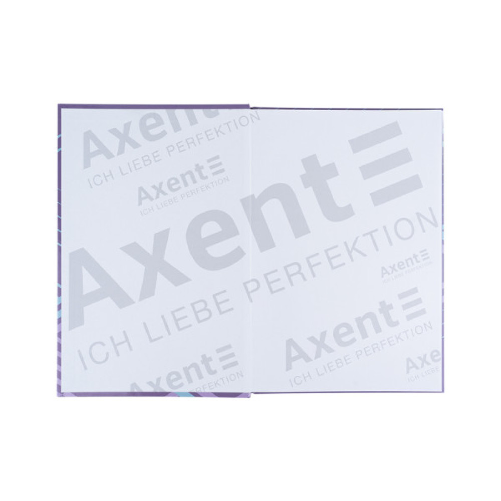 Книга записна Axent Lines А4, 96 аркушів, клітинка, бузкова (8422-583-A)