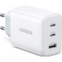 Зарядний пристрій Ugreen 3xUSB 65W (2xType-C+USB QC3.0) Fast Charger White CD275 (90496) Зарядний пристрій Ugreen 3xUSB 65W (2xType-C+USB QC3.0) Fast Charger White CD275 (90496)