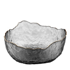 Салатник Ardesto Bell, 16.5см, скло, сірий (AR5006)