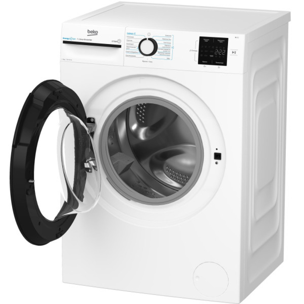 Пральна машина Beko фронтальна, 9кг, 1200, A+++, 55см, дисплей, інвертор, пара, білий