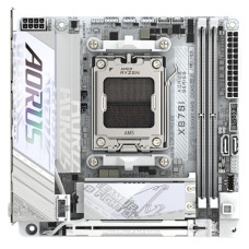 Материнська плата GIGABYTE X870I AORUS PRO ICE sAM5 X870I AORUS PRO ICE 2xDDR5 M.2 Wi-Fi BT HDMI Type-C ATX білий