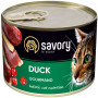 Вологий корм для кішок Savory Cat Can Adult для вибагливих котів (качка) 200 г (4820232630617) Вологий корм для кішок Savory Cat Can Adult для вибагливих котів (качка) 200 г (4820232630617)