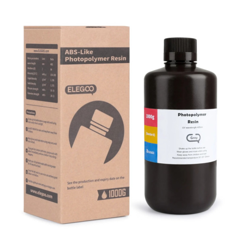 Фотополімерна смола ELEGOO Resin, ABS-like 1кг, grey (50.103.0101)