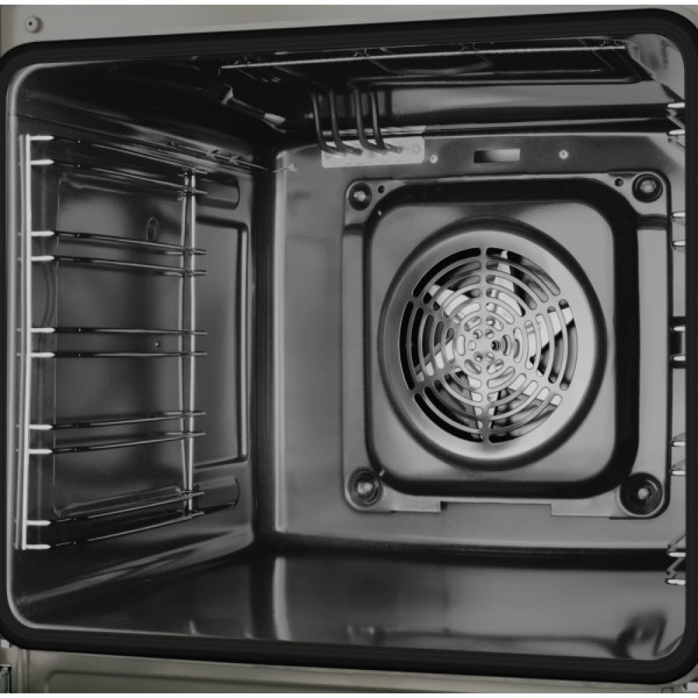 Плита Hansa комбінована, 65л, 60x60см, дисплей, конвекція, чавун, чорний