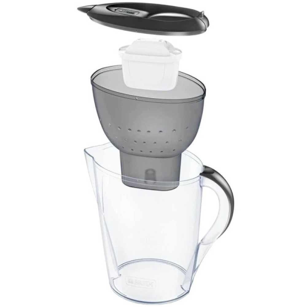 Фільтр-глечик Brita Marella XL Memo MXPro 3.5л (2л очищеної води) з картриджем сірий