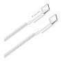 Дата кабель USB-C to USB-C 2.0m 5A 100W zinc alloy braided white ColorWay (CW-CBPDCC099-WT)