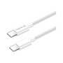 Дата кабель USB-C to USB-C 2.0m 5A 100W zinc alloy braided white ColorWay (CW-CBPDCC099-WT)