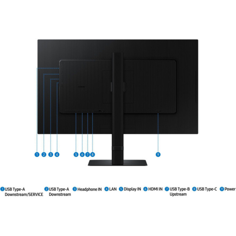 Монітор Samsung 27" S80UD HDMI, DP, USB, USB-C, MM, IPS, 3840x2160