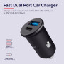 Зарядний пристрій Trust USB-C PD25W + USB QC12W 37W Black (25197_TRUST) Зарядний пристрій Trust USB-C PD25W + USB QC12W 37W Black (25197_TRUST)