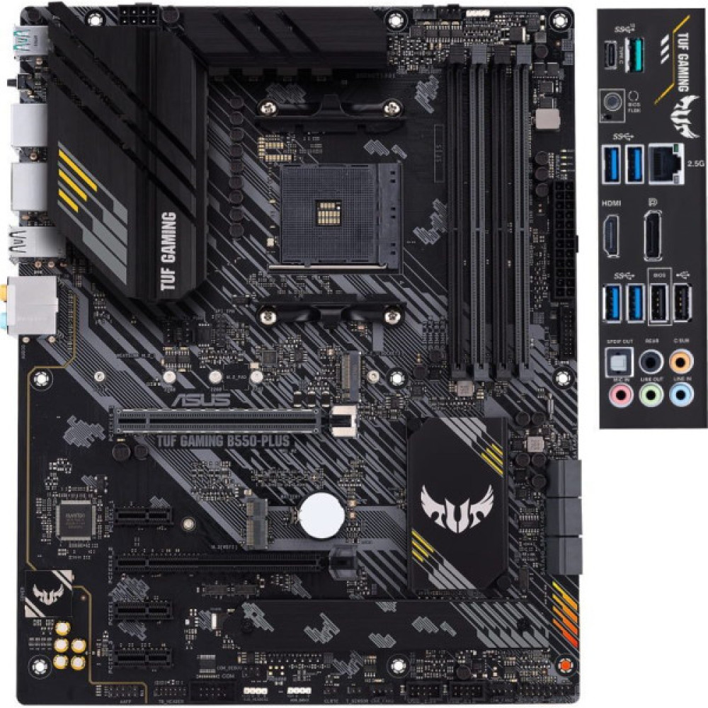 Материнcька плата ASUS TUF GAMING B550-PLUS sAM4 B550 4xDDR4 M.2 HDMI DP ATX