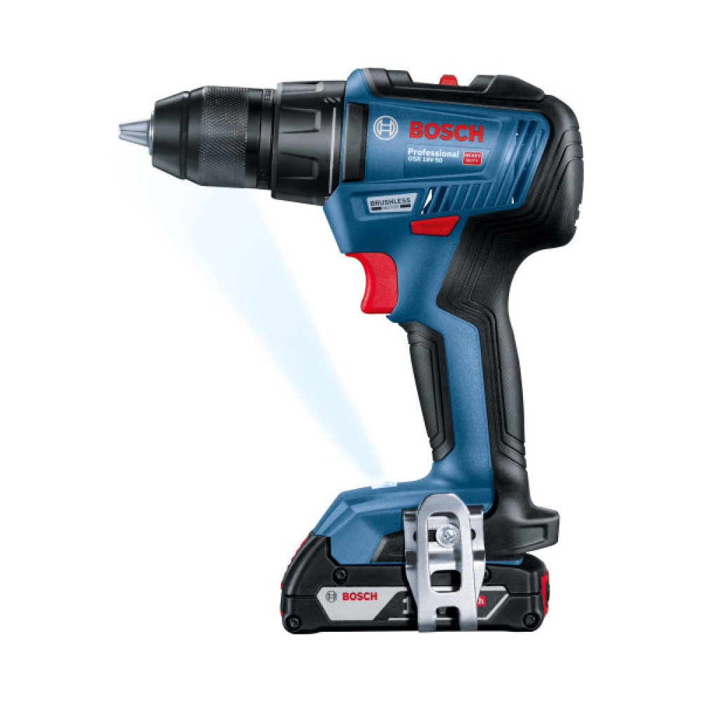 Шурупокрут-дриль акумуляторний Bosch Professional GSR 18 V-50 18В 2x2А·год 50Нм 460·1800об/хв 1кг
