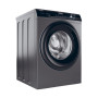 Пральна машина Haier фронтальна, 9кг, 1400, A+++, 60см, дисплей, пара, інвертор, люк чорний, прямий привід, cріблястий