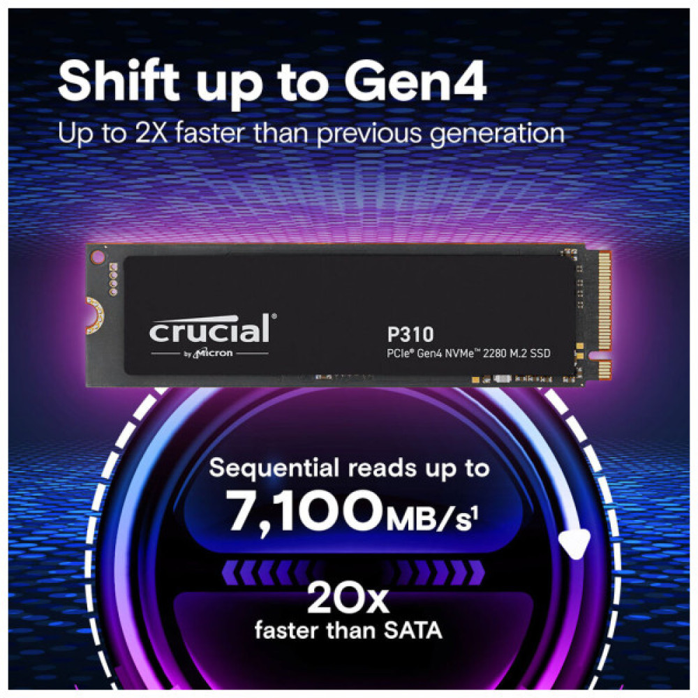 Накопичувач SSD M.2 2280 1TB P310 Micron (CT1000P310SSD8)
