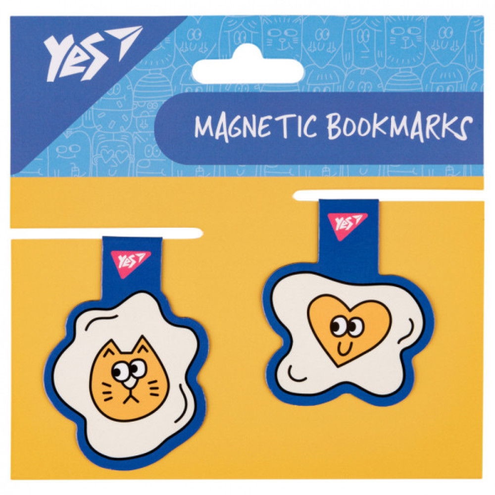 Закладки для книг Yes магнітні Stand with Ukraine, 2шт, блакитні (708124)