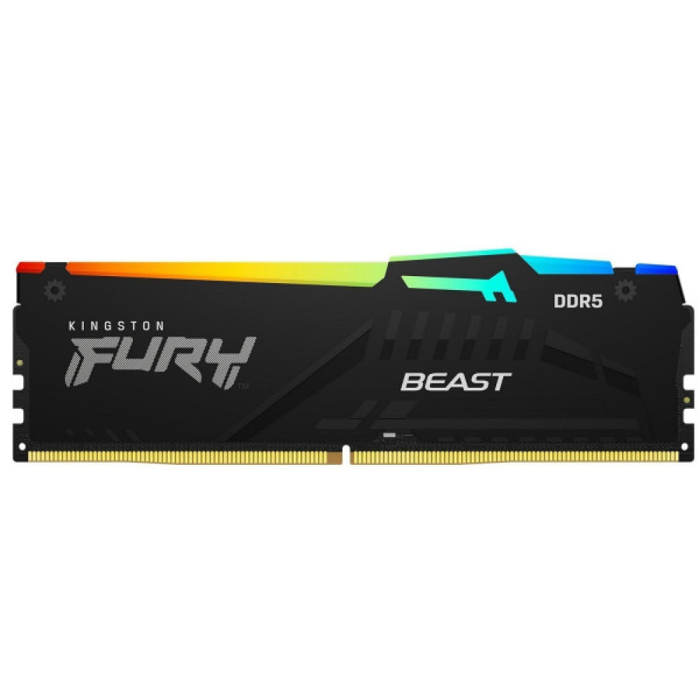Пам'ять ПК Kingston DDR5 32GB 5600 FURY Beast RGB