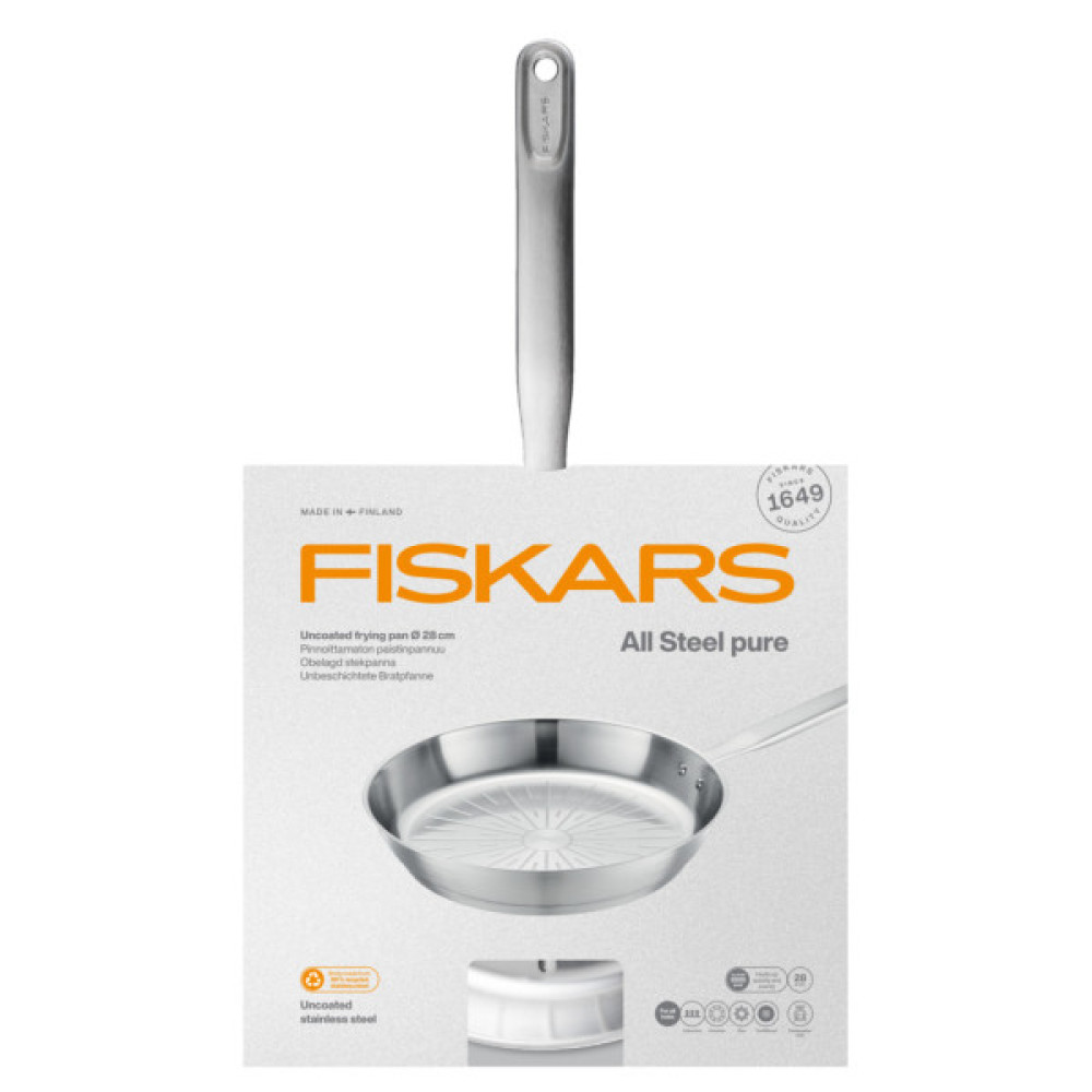 Сковорода Fiskars All Steel Pure матова 28 см (1065628)