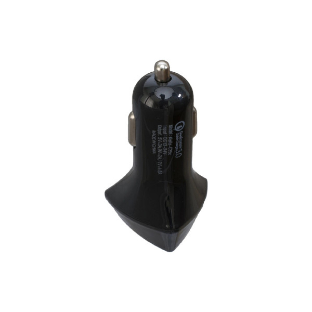 Зарядний пристрій Patron USB QC3.0 3A black (PN-QC3-CAR-B)