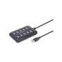 Концентратор Gembird USB 2.0 10 ports black (UHB-U2P10P-01) Концентратор Gembird USB 2.0 10 ports black (UHB-U2P10P-01)