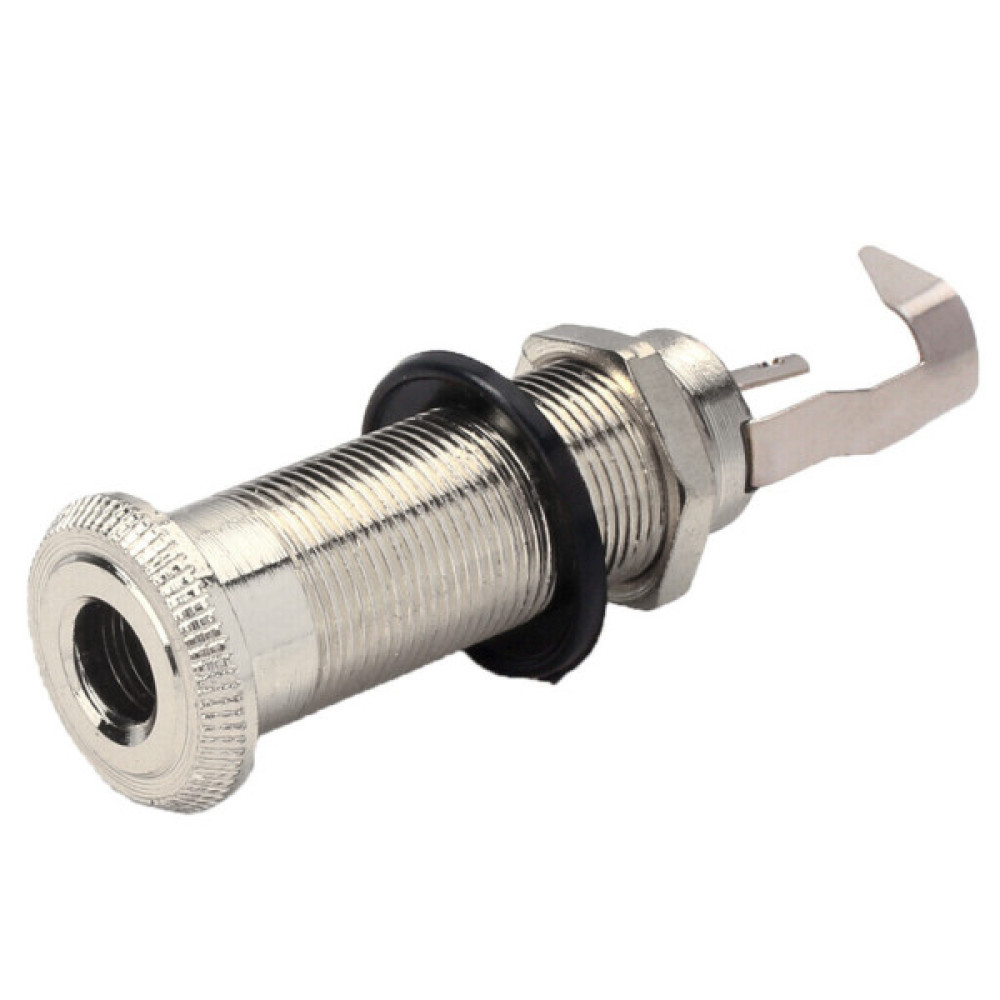 Вихідний роз'єм для гітари Paxphil Cylinder Flush Mount Jack (Chrome) (LJ-20/2P CR)
