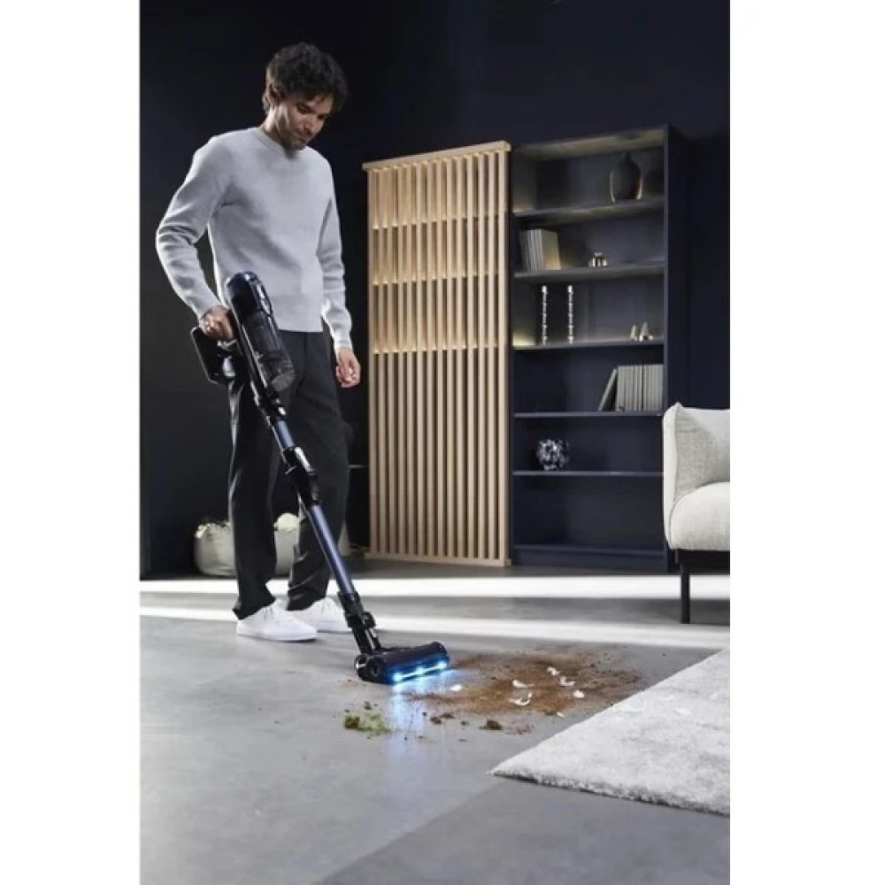 Пилосос Rowenta безпровідний X-Force Flex 16.60 Animal, 315Вт, вологе прибирання, конт пил -0.65л, автон. робота до 120хв, HEF system 99,9%, чорно-сірий