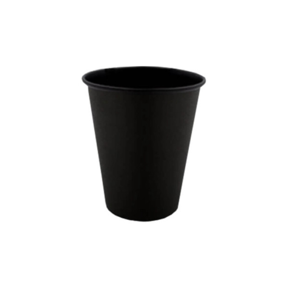 Стакани одноразові Україна паперові 250 мл 50 шт Total BLACK (CUP250BL)