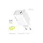 Зарядний пристрій ColorWay GaN Mini 45W PD Port PPS USB-C white (CW-CHS057PD-WT) Зарядний пристрій ColorWay GaN Mini 45W PD Port PPS USB-C white (CW-CHS057PD-WT)