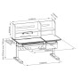 Парта FunDesk (1+1+1) (FIORE II BLUE) Парта FunDesk (1+1+1) (FIORE II BLUE)