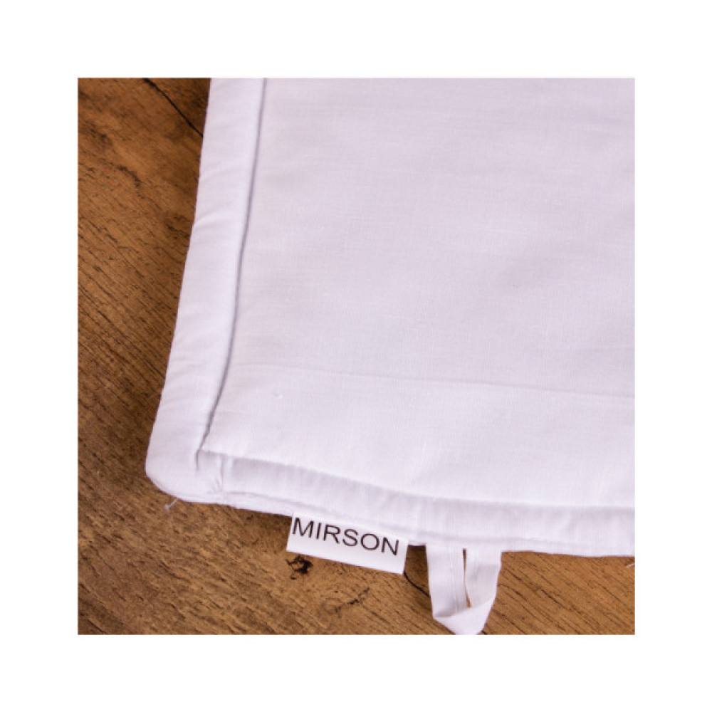 Кухонна прихватка MirSon Бязь 11-2107 White (2200006753261)