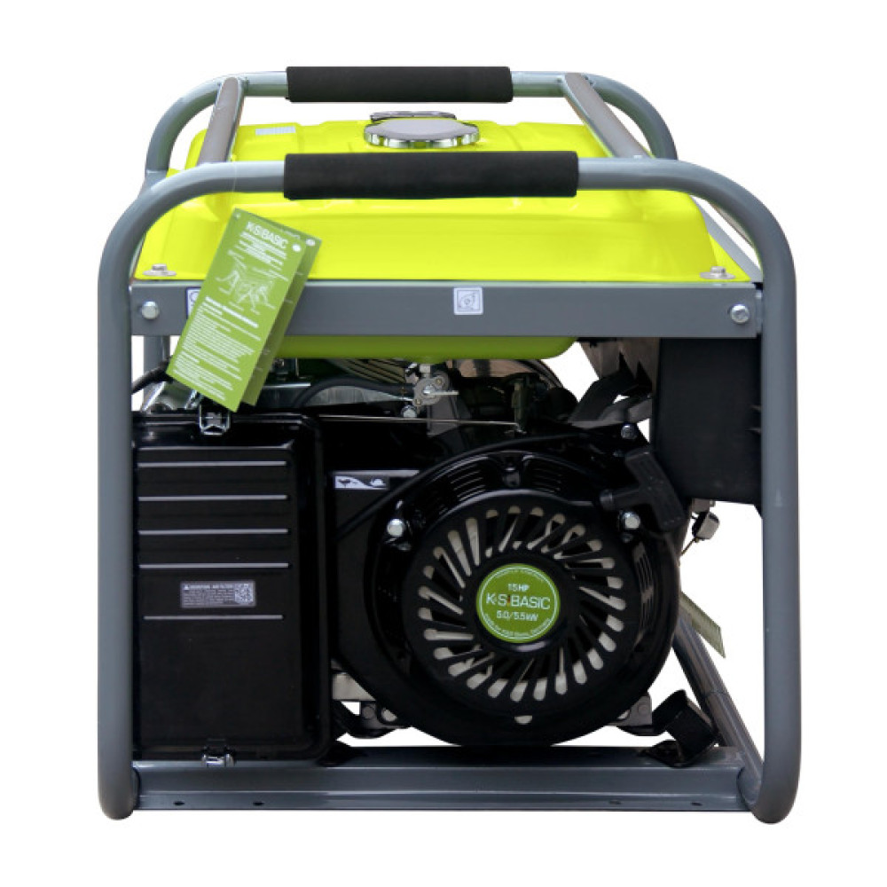 Генератор бензиновий Konner&Sohnen Basic KSB 6500C, 230В, 5.5кВт, ручний стартер, 66.6кг