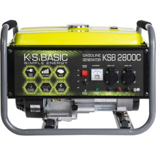 Генератор бензиновий Konner&Sohnen Basic KSB 2800C, 230В, 2.8кВт, ручний стартер, 36.6кг