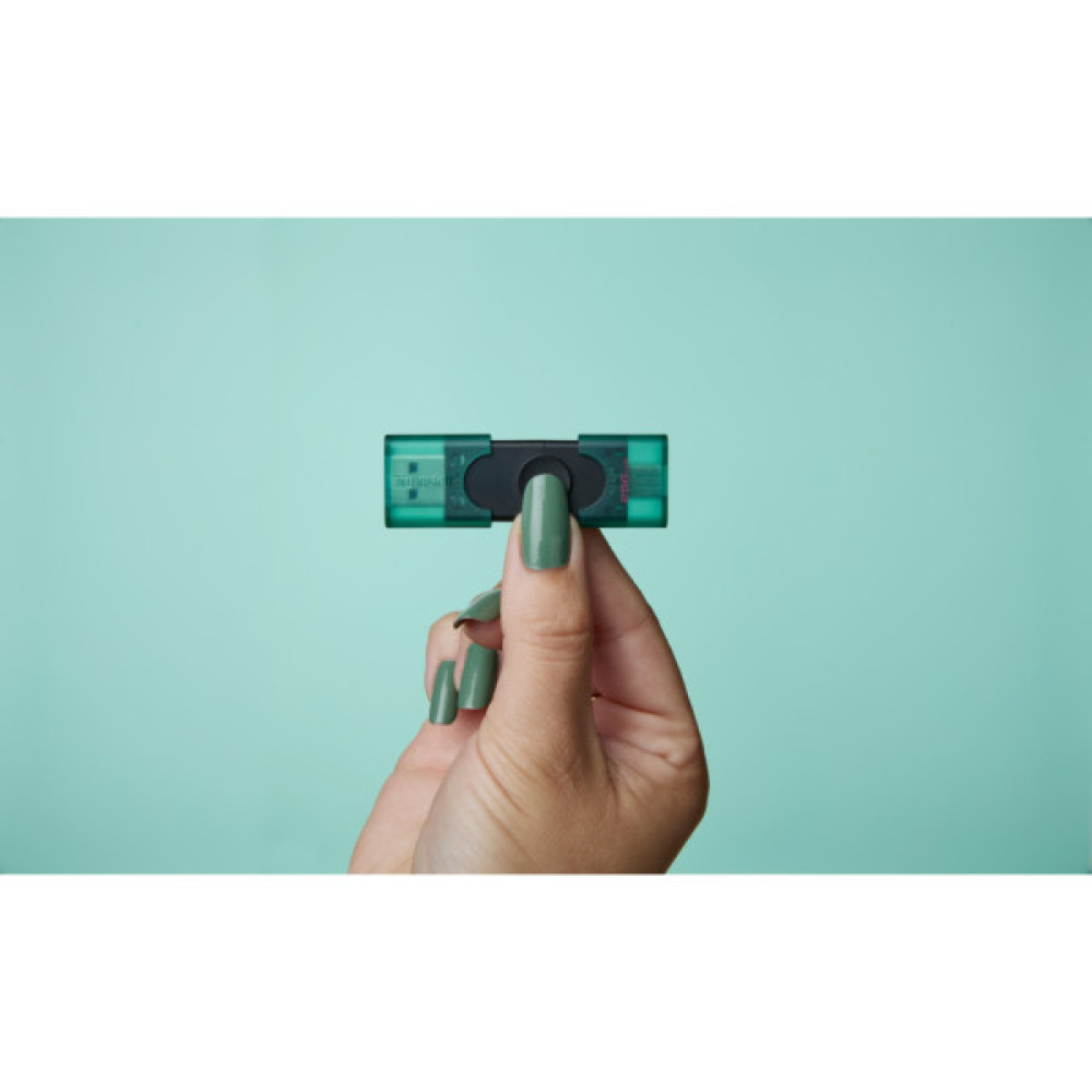 USB флеш накопичувач Kingston 256GB DataTraveler Duo USB 3.2 / Type-C Black/Green (DTDEG2/256GB)