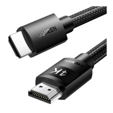 Кабель мультимедійний HDMI M to HDMI M 10.0m 4K30Hz braided HD119 black Ugreen (40104)