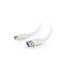 Дата кабель USB 3.0 AM to USB-C 0.1m Cablexpert (CCP-USB3-AMCM-W-0.1M)