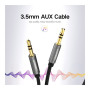 Кабель мультимедійний 3.5mm M to 3.5mm M 3.0m AV119 black Ugreen (10736)