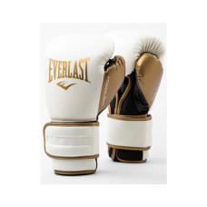 Боксерські рукавички Everlast PowerLock Boxing Training Gloves P00003051 білий, золотий 16 унцій (009283620134)