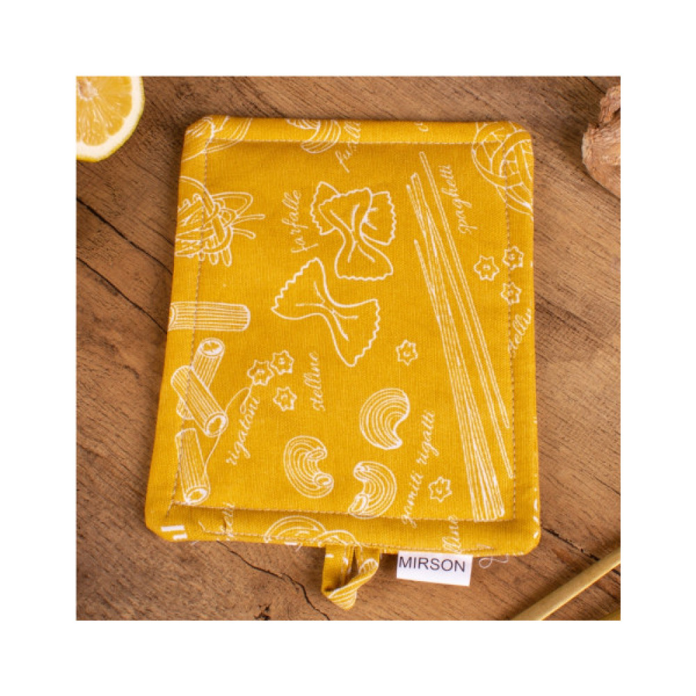 Кухонна прихватка MirSon рогожа/напівпанама №201 - Yellow paste (2200006753810)