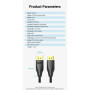 Кабель мультимедійний DisplayPort M to DisplayPort M 2.0m 8K60Hz black Vention (HCCBH)