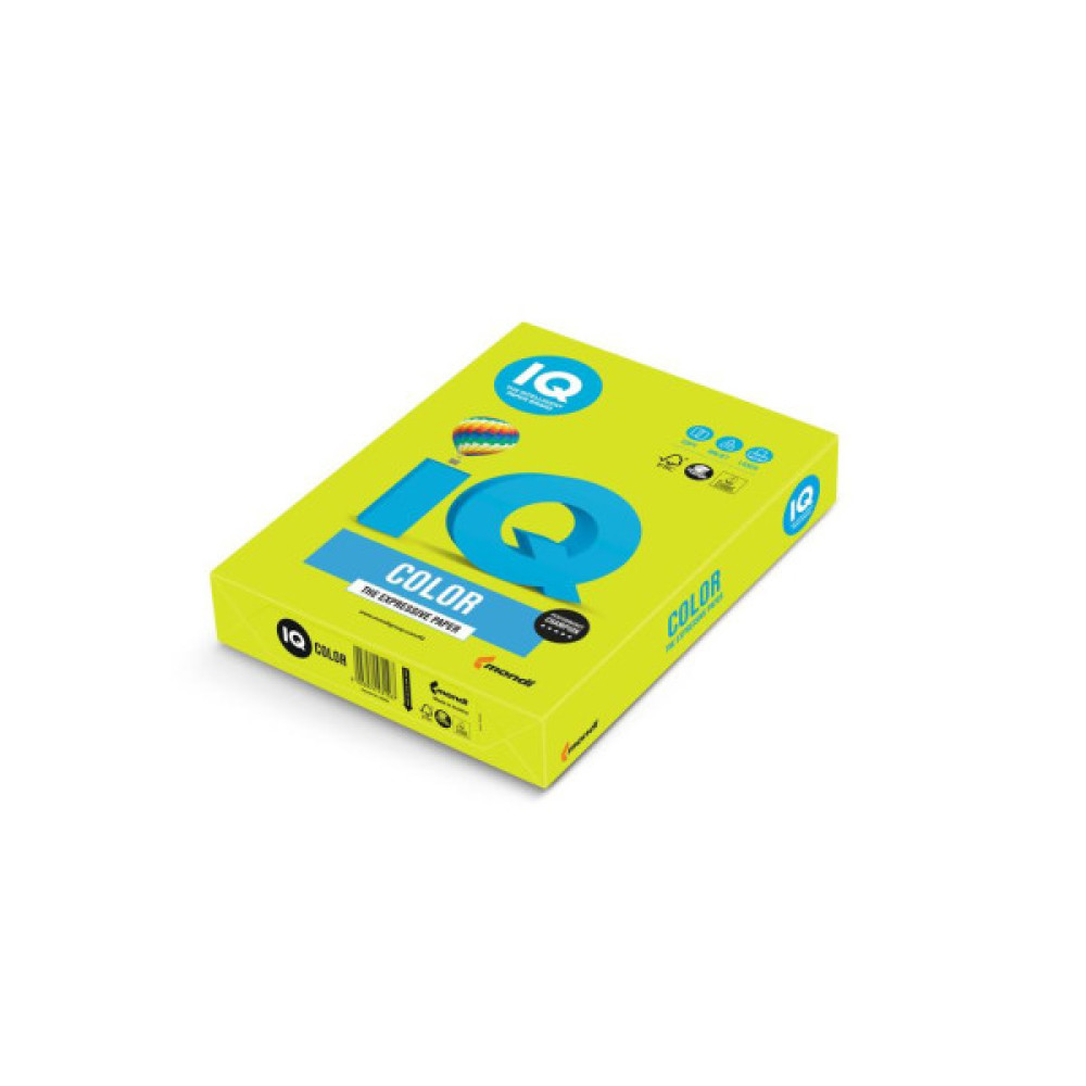 Папір IQ color А4 80g 500sh Green, neon Mondi (NEOGN/A4/80/IQ)