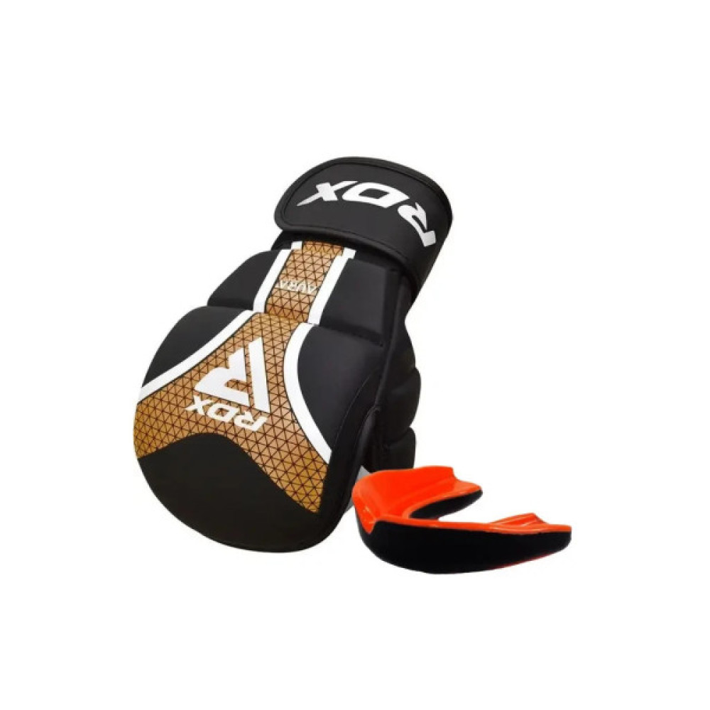 Рукавички для MMA RDX Shooter Aura Plus T-17 Black Golden L (GSR-T17BGL-L+)
