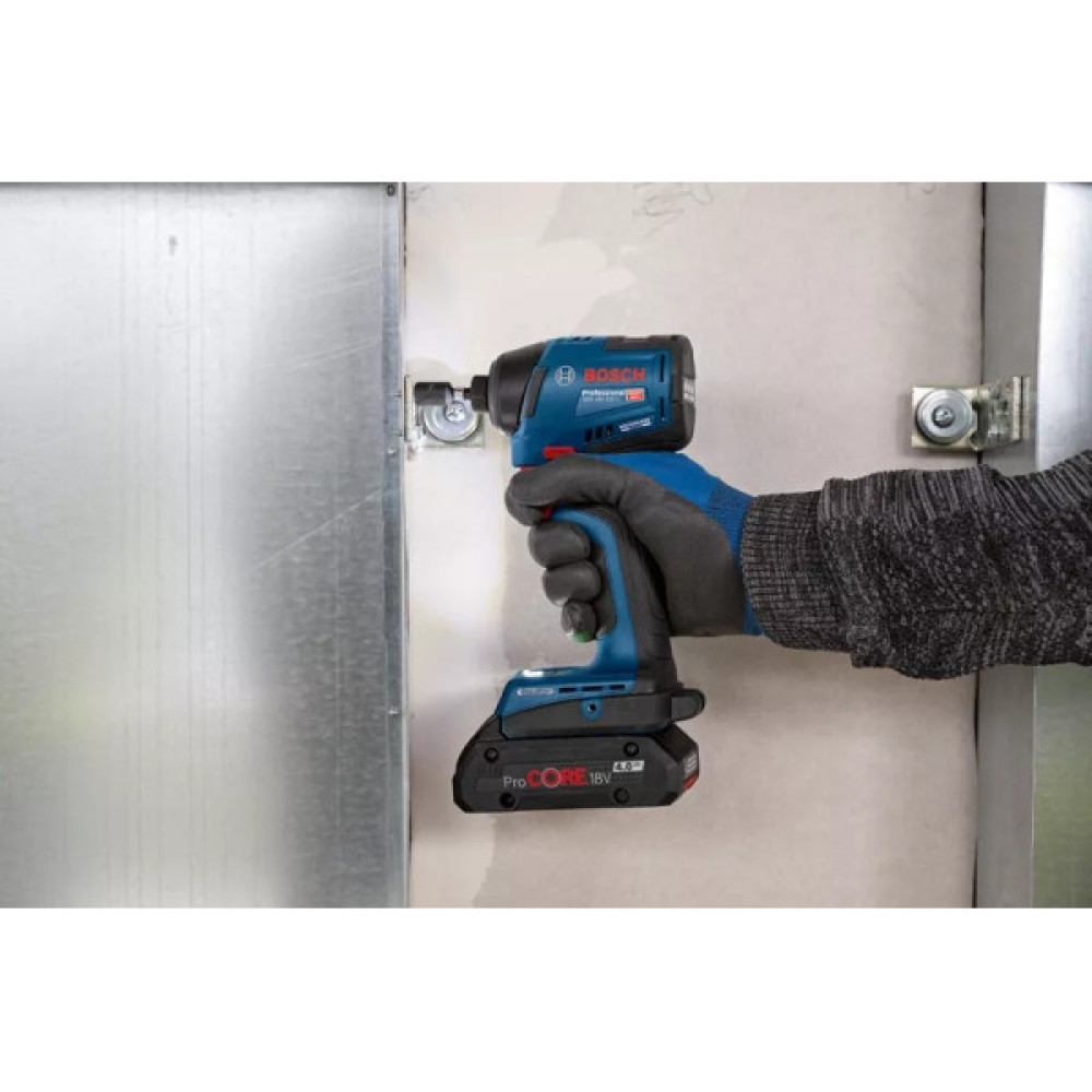Гвинтоверт ударний акумуляторний Bosch Professional GDR 18V-220 C 18В 2х5А·год 0-3400об·хв 220Нм 1кг Bluetooth