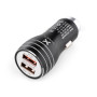 Зарядний пристрій Vinga QC3 Quick Dual USB Car Charger aluminium 18W Max (VCCQAABK) Зарядний пристрій Vinga QC3 Quick Dual USB Car Charger aluminium 18W Max (VCCQAABK)