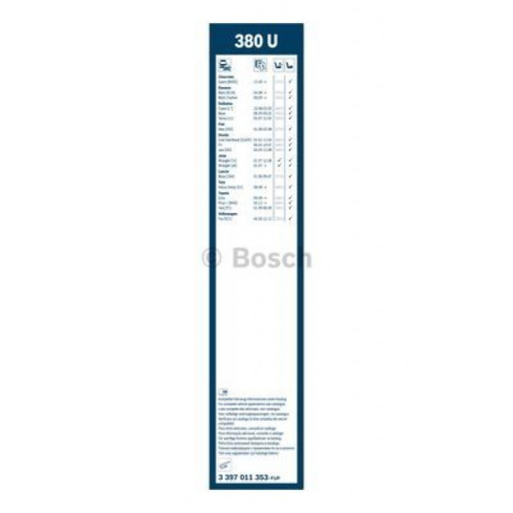 Щітка склоочисника Bosch 3 397 011 353