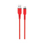 Дата кабель USB 2.0 AM to USB-C 1.0m 3A nylon X59 red HOCO (6931474744937)