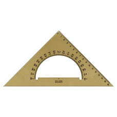 Лінійка Koh-i-Noor Трикутник 45/177 з транспортиром, димчастий (745640)